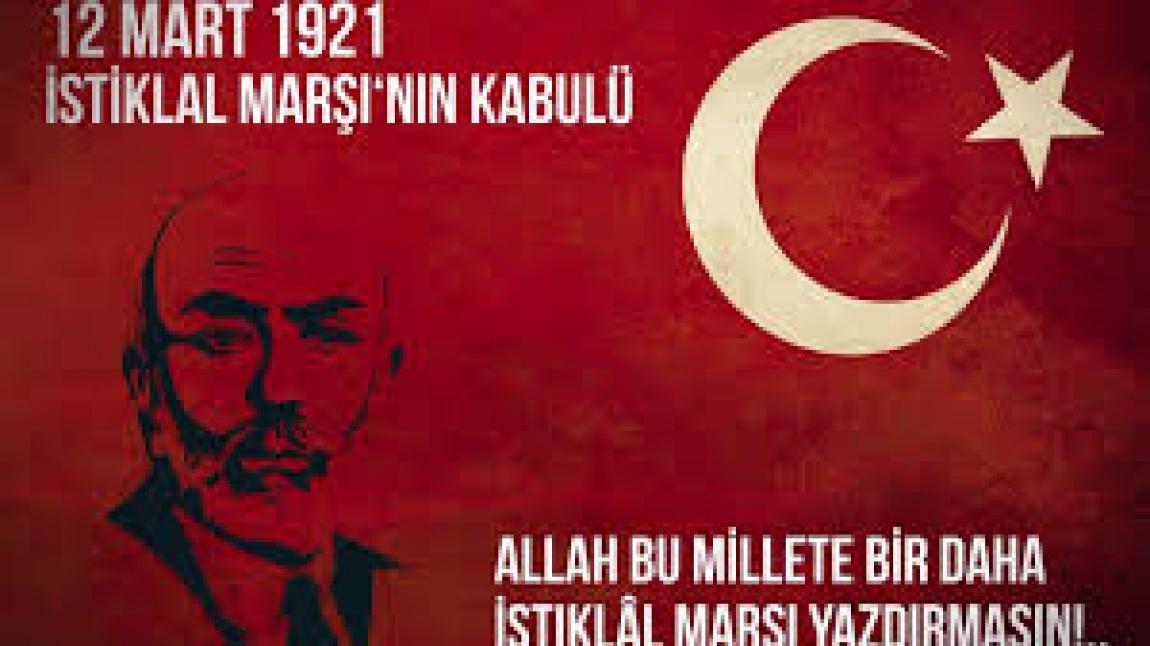 İstiklal Marşı'mızın kabulünün 100. yılında vatan şairimiz Mehmet Akif ERSOY'u rahmet ve minnetle anıyoruz. ALLAH BU MİLLETE BİR DAHA İSTİKLAL MARŞI YAZDIRMASIN.